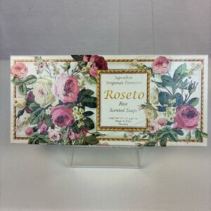 NIB Saponificio Artigianale Fiorentino Roseto Italian Soap Set